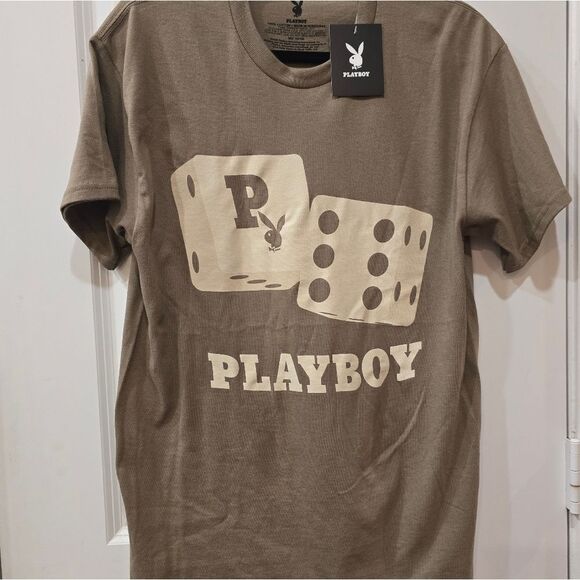 PLAYBOY Double Or Nothing Graphic S/S Crewneck T-Shirt - Picture 3 of 4